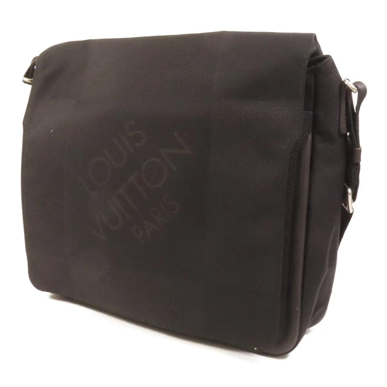 LOUIS VUITTON M93225 肩背包 帆布 黑色 帆布 中古品B - 縮圖 2