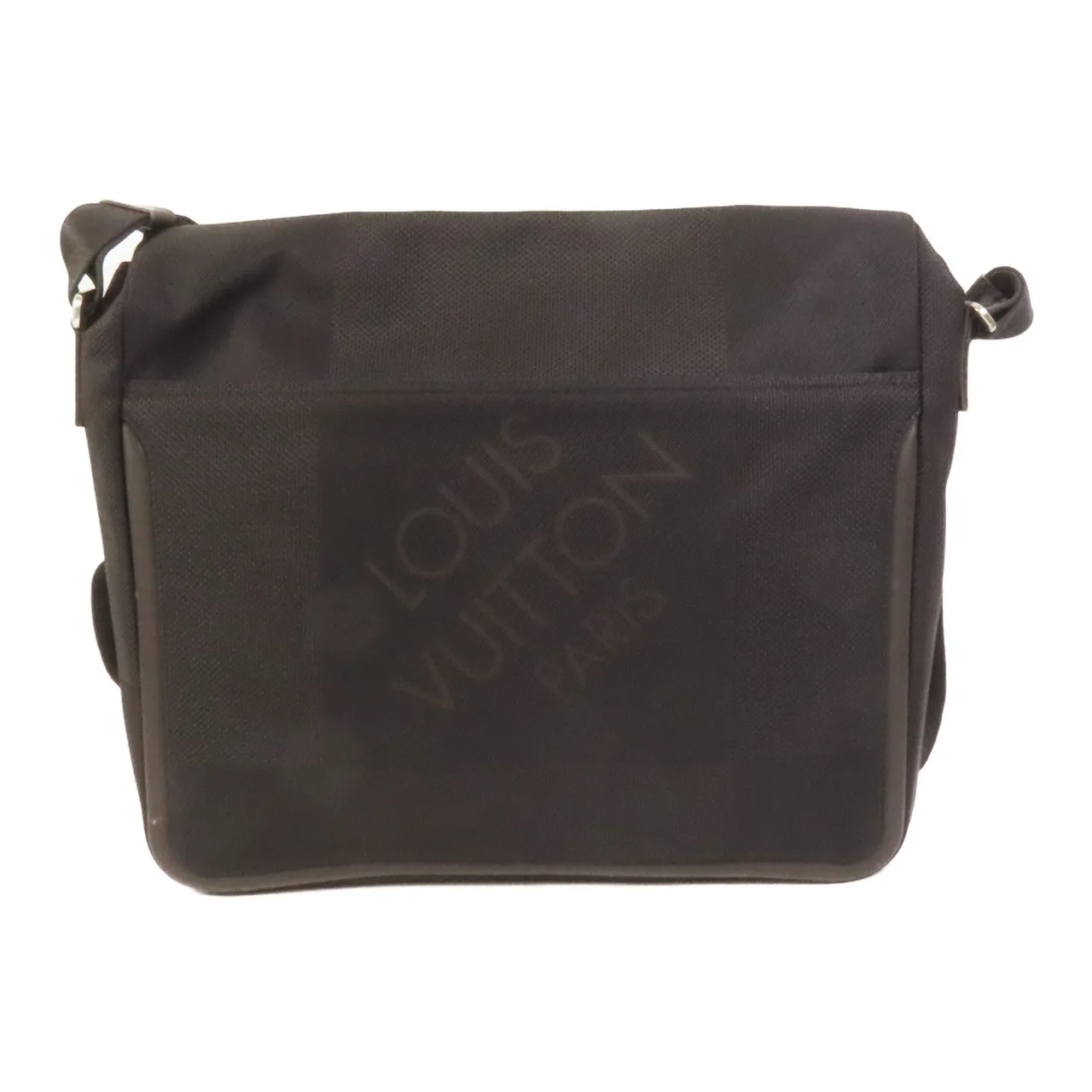 LOUIS VUITTON M93225 肩背包 帆布 黑色 帆布 中古品B - 縮圖 3