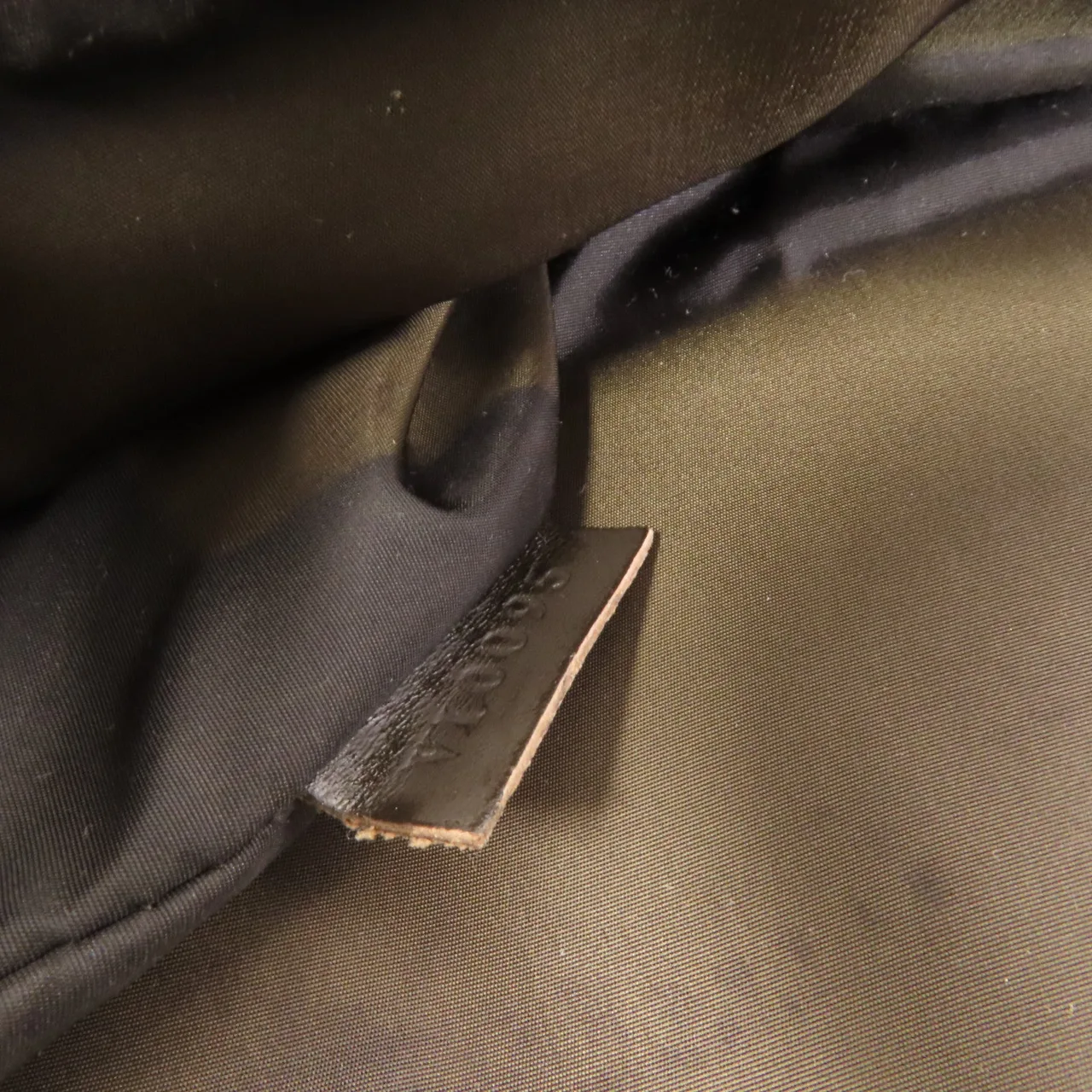 LOUIS VUITTON M93225 肩背包 帆布 黑色 帆布 中古品B - 縮圖 9