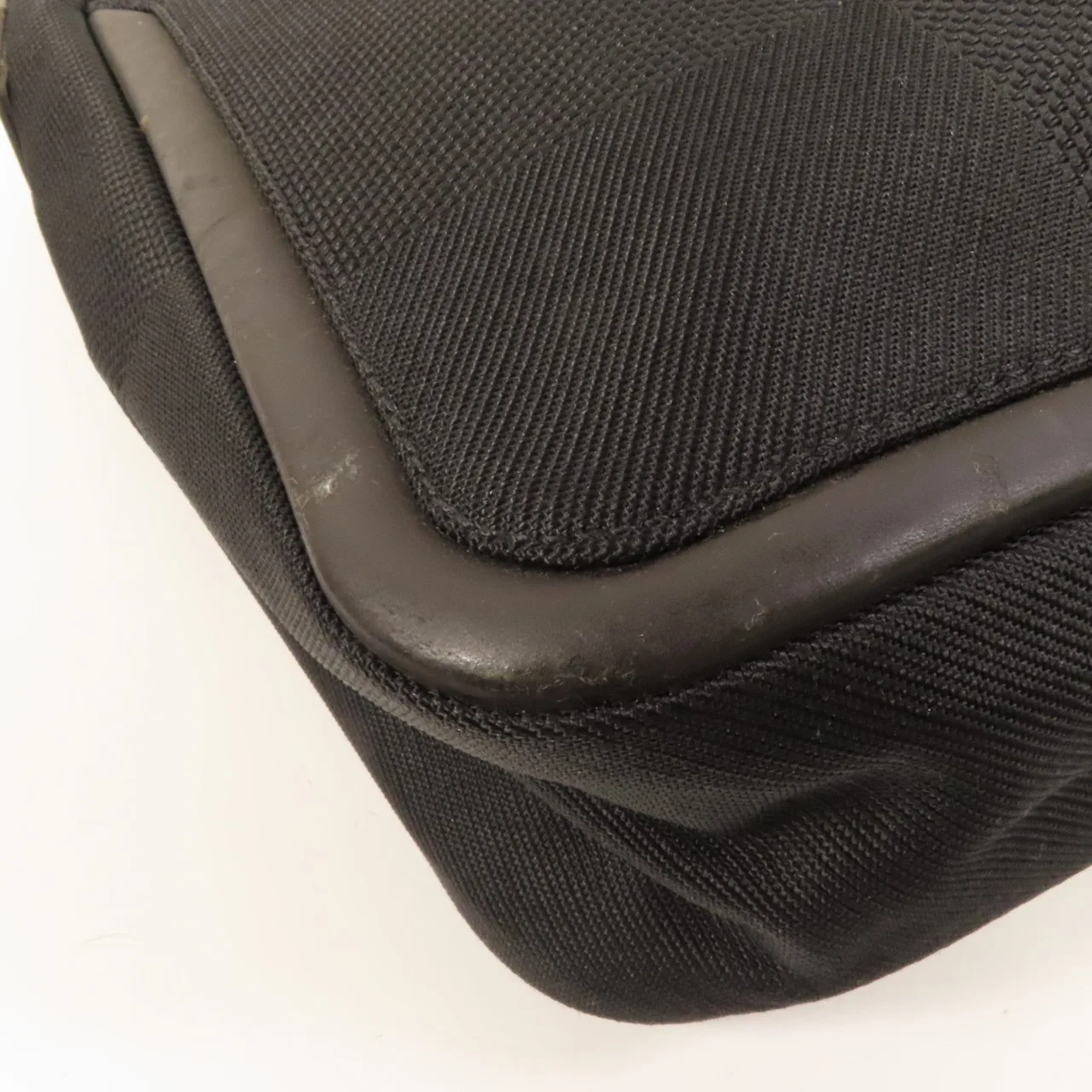 LOUIS VUITTON M93225 肩背包 帆布 黑色 帆布 中古品B - 縮圖 11