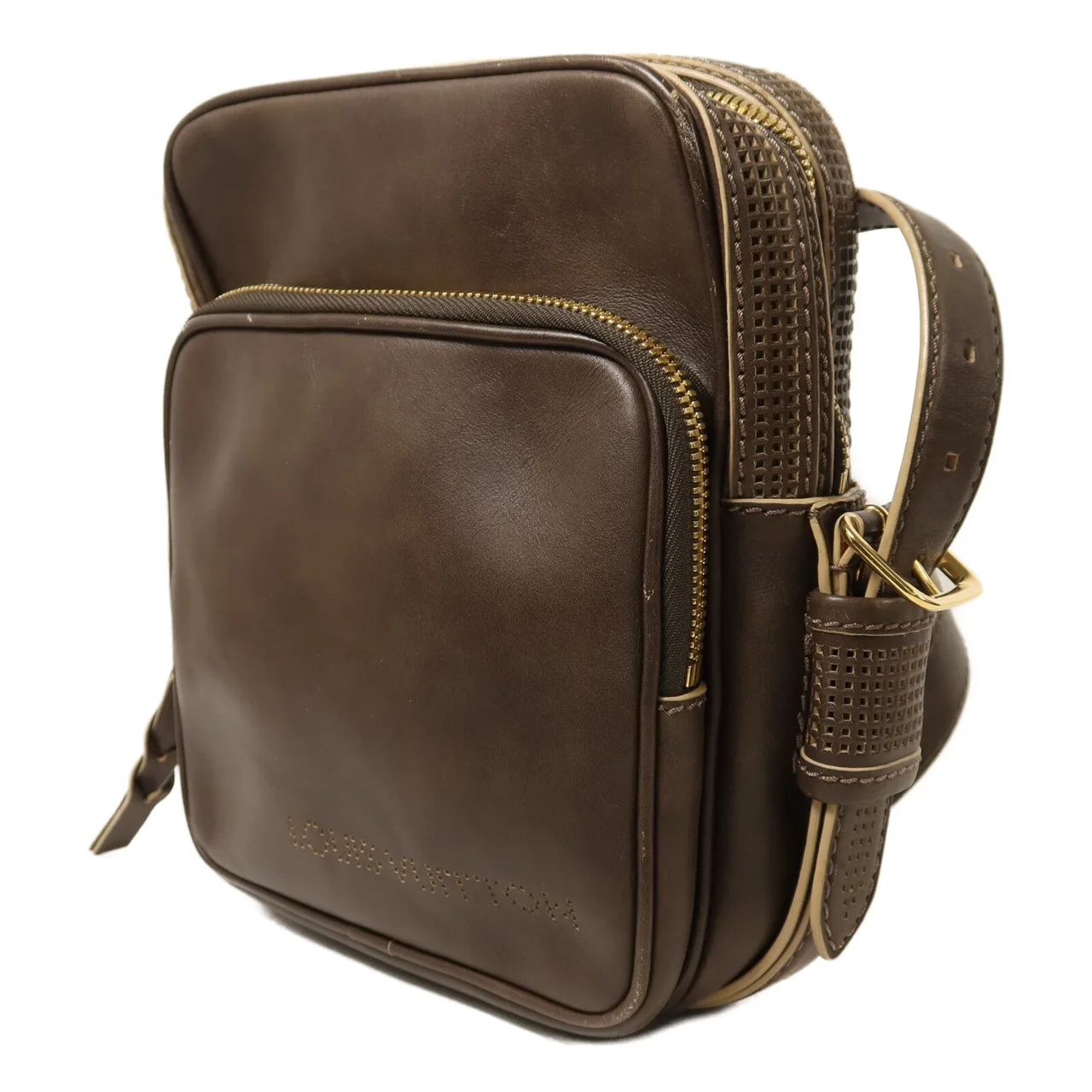 LOUIS VUITTON M95322 肩背包 牛皮 棕色 牛皮 中古品B - 縮圖 3