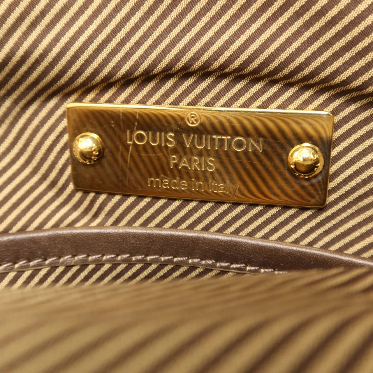 LOUIS VUITTON M95322 肩背包 牛皮 棕色 牛皮 中古品B - 縮圖 6