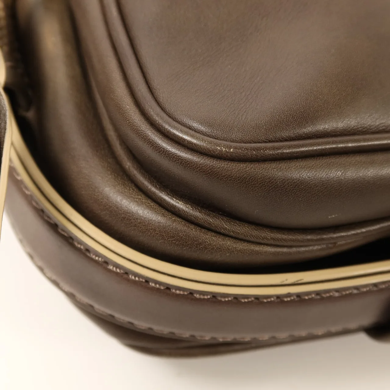 LOUIS VUITTON M95322 肩背包 牛皮 棕色 牛皮 中古品B - 縮圖 11