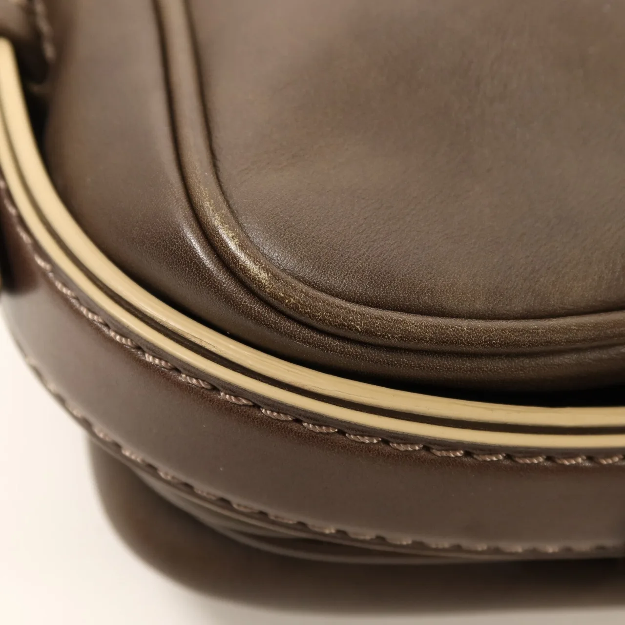 LOUIS VUITTON M95322 肩背包 牛皮 棕色 牛皮 中古品B - 縮圖 13