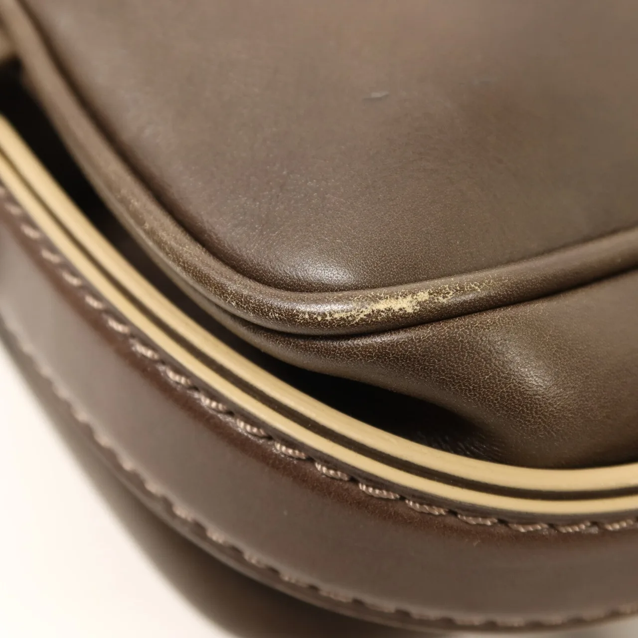 LOUIS VUITTON M95322 肩背包 牛皮 棕色 牛皮 中古品B - 縮圖 14