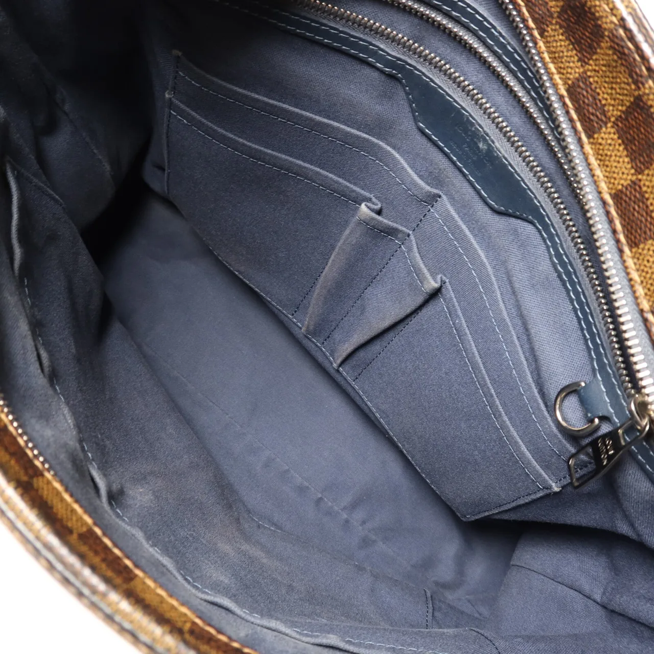 LOUIS VUITTON N41255 兩用包 塗層帆布 棕色 / 藍色 塗層帆布 中古品B - 縮圖 5