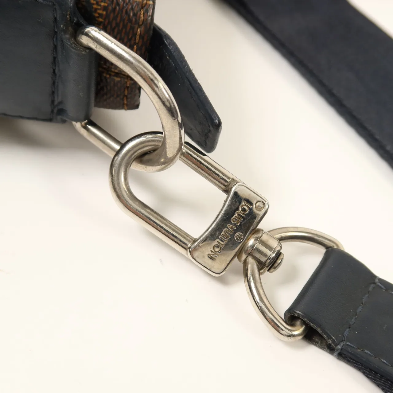 LOUIS VUITTON N41255 兩用包 塗層帆布 棕色 / 藍色 塗層帆布 中古品B - 縮圖 10