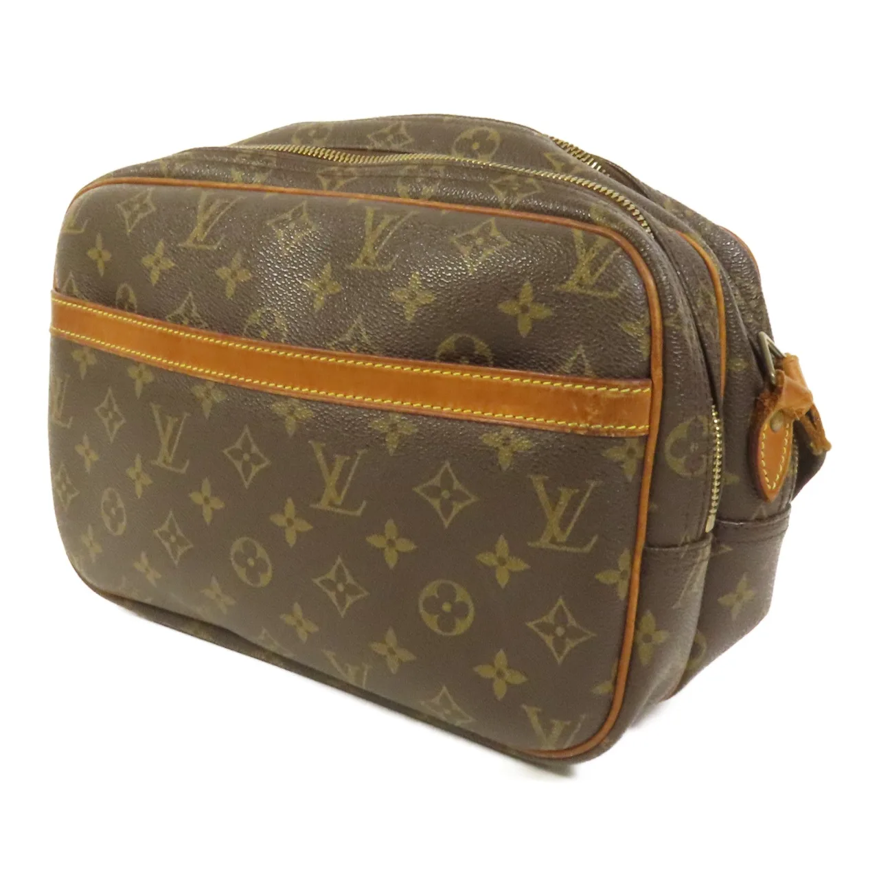 LOUIS VUITTON Reporter M45254 肩背包 塗層帆布 棕色 塗層帆布 中古品B - 縮圖 3