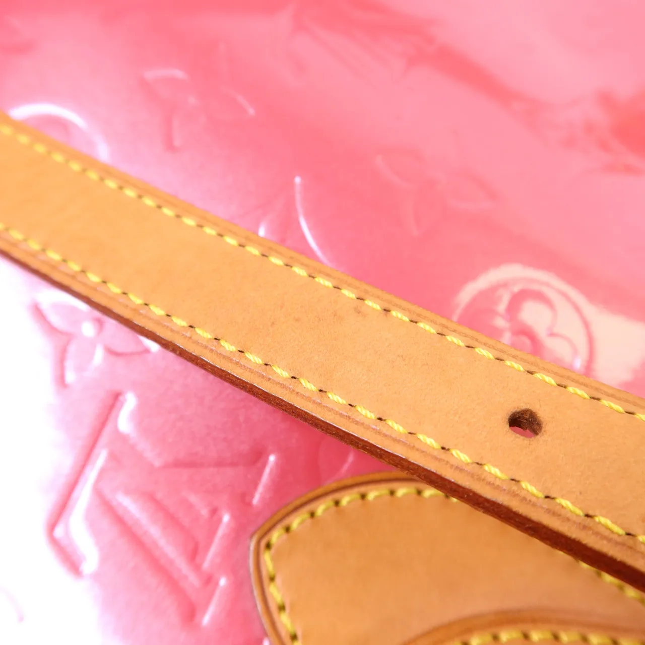 LOUIS VUITTON M9151F 肩背包 皮革 粉色 皮革 中古品B - 縮圖 16