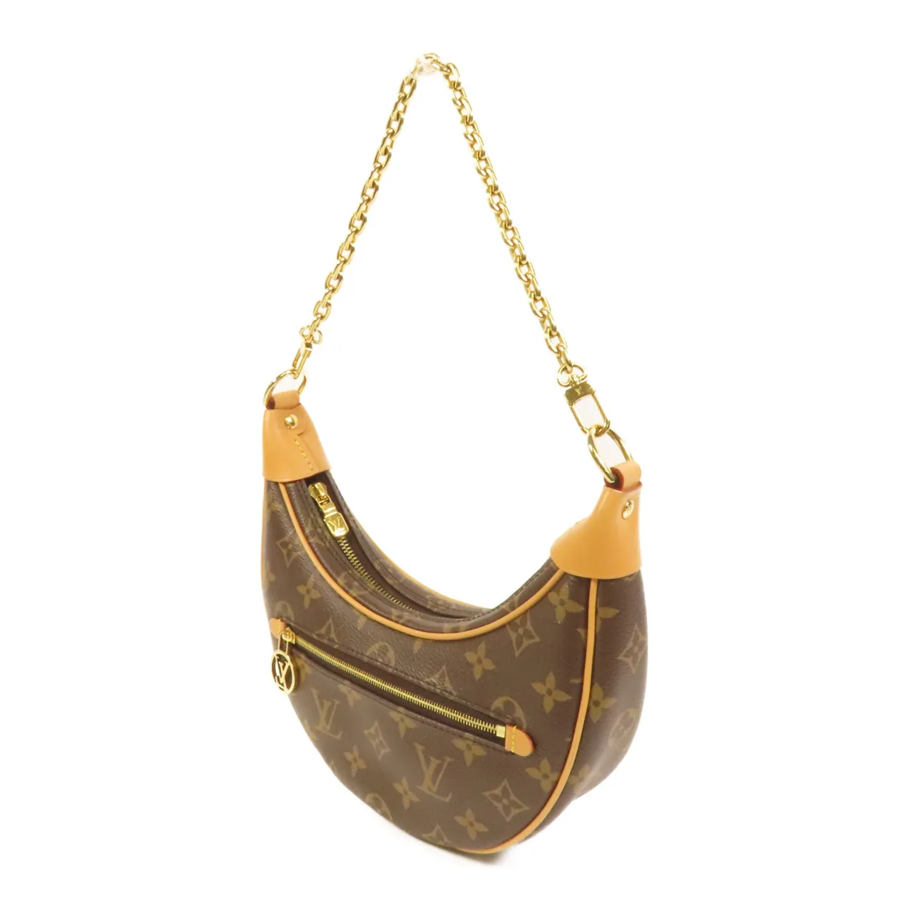 LOUIS VUITTON Loop M81098 2-Way Bag Coated Canvas 棕色 Coated Canvas Rank A - Thumbnail 3