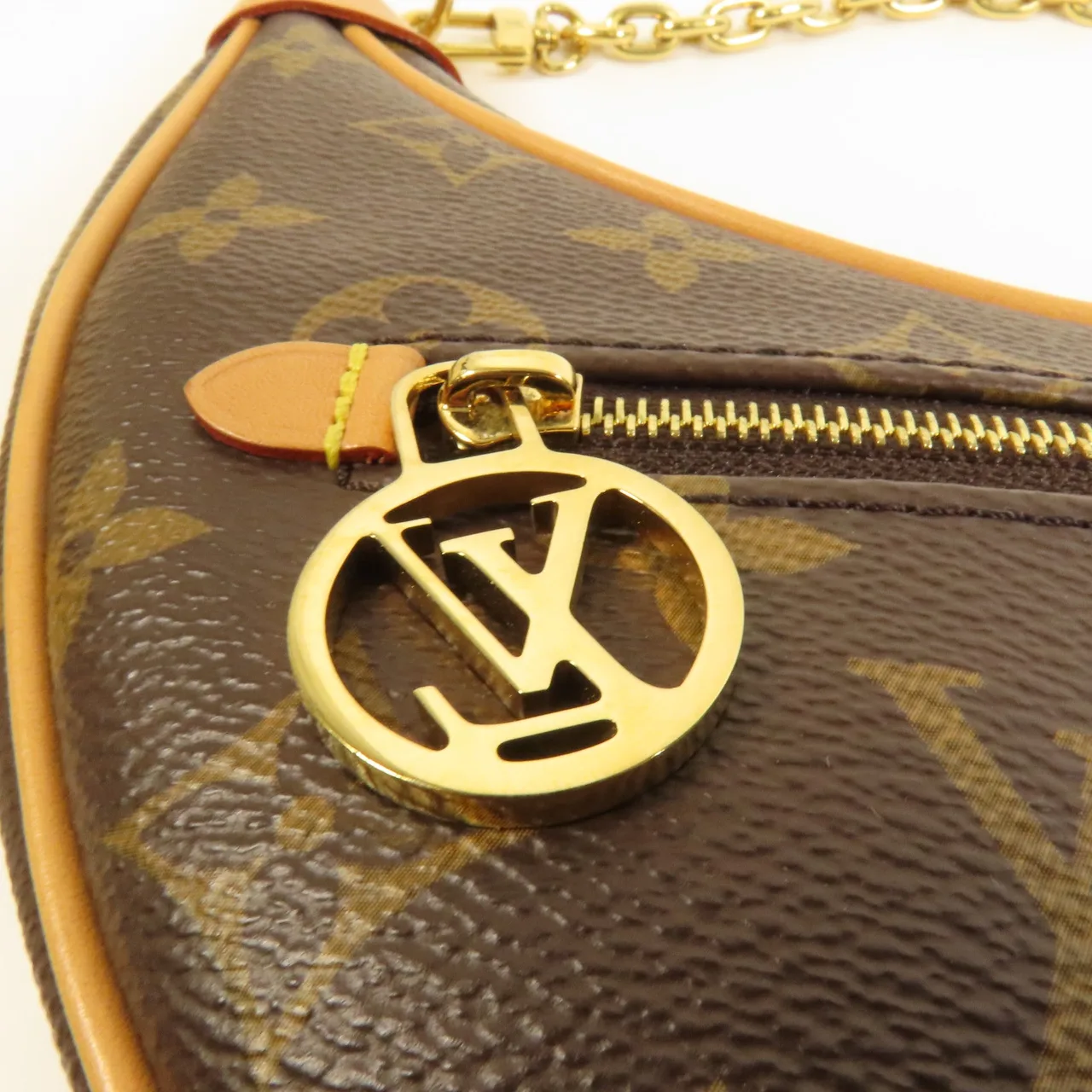 LOUIS VUITTON Loop M81098 2-Way Bag Coated Canvas 棕色 Coated Canvas Rank A - Thumbnail 7
