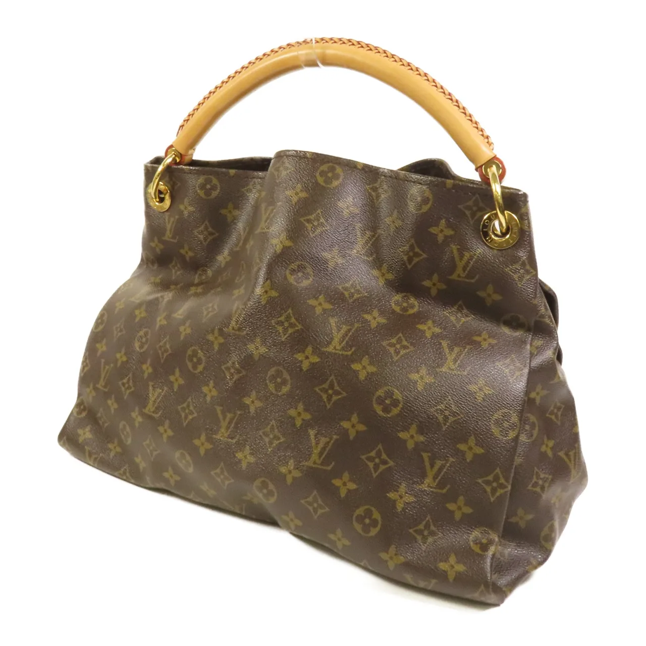 LOUIS VUITTON Artsy M40249 肩背包 塗層帆布 棕色 塗層帆布 中古品A - 縮圖 3