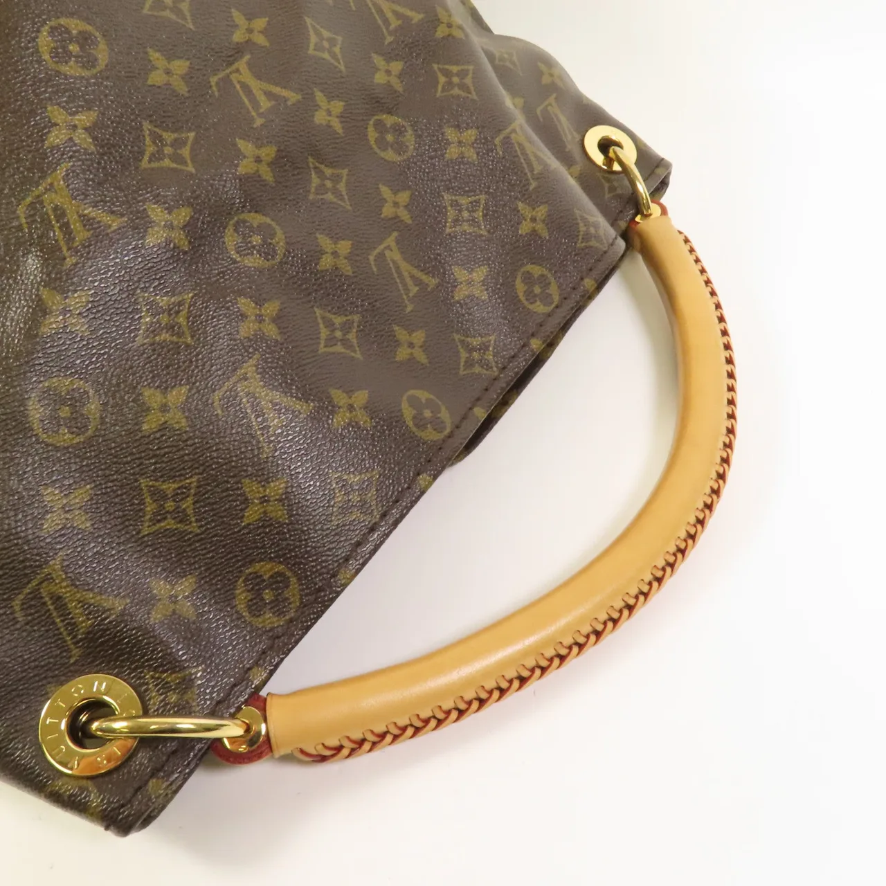 LOUIS VUITTON Artsy M40249 肩背包 塗層帆布 棕色 塗層帆布 中古品A - 縮圖 5