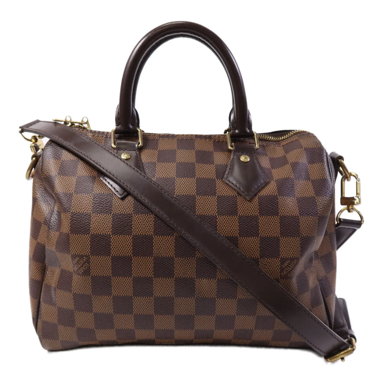 LOUIS VUITTON Speedy Bandouliere N40575 2-Way Bag Coated Canvas 棕色