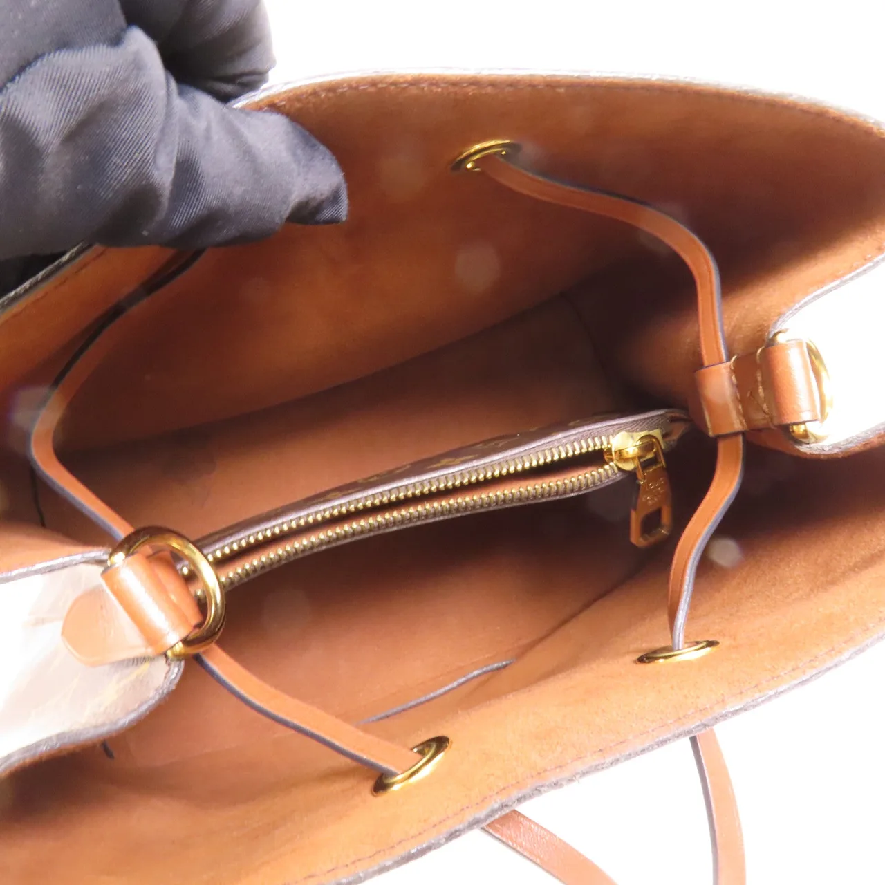 LOUIS VUITTON NeoNoe M44887 兩用包 塗層帆布 棕色 塗層帆布 中古品A - 縮圖 9