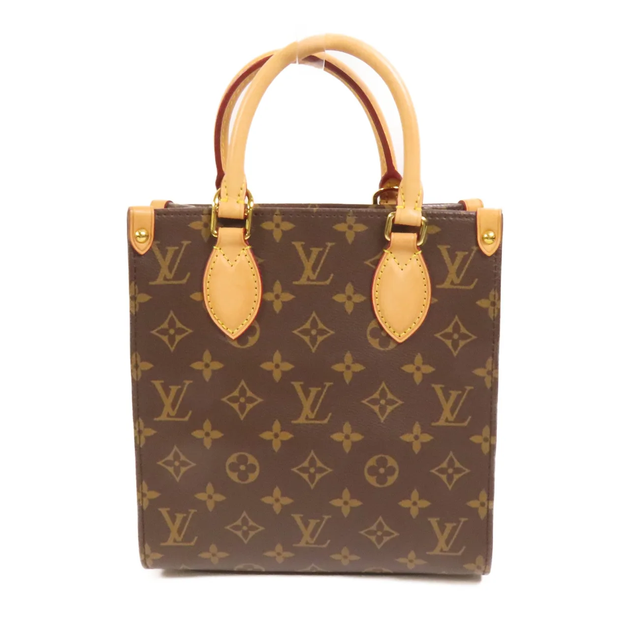LOUIS VUITTON Sac Plat M46265 兩用包 塗層帆布 棕色 塗層帆布 中古品A - 縮圖 2