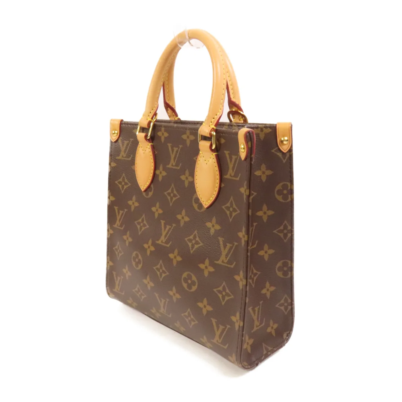 LOUIS VUITTON Sac Plat M46265 兩用包 塗層帆布 棕色 塗層帆布 中古品A - 縮圖 3