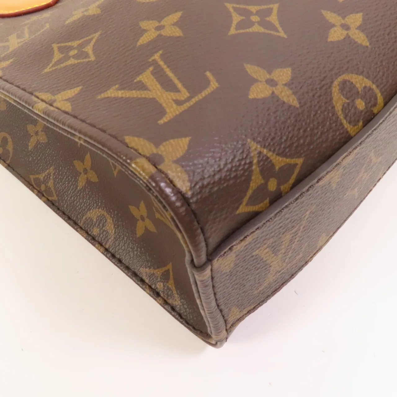 LOUIS VUITTON Sac Plat M46265 兩用包 塗層帆布 棕色 塗層帆布 中古品A - 縮圖 13