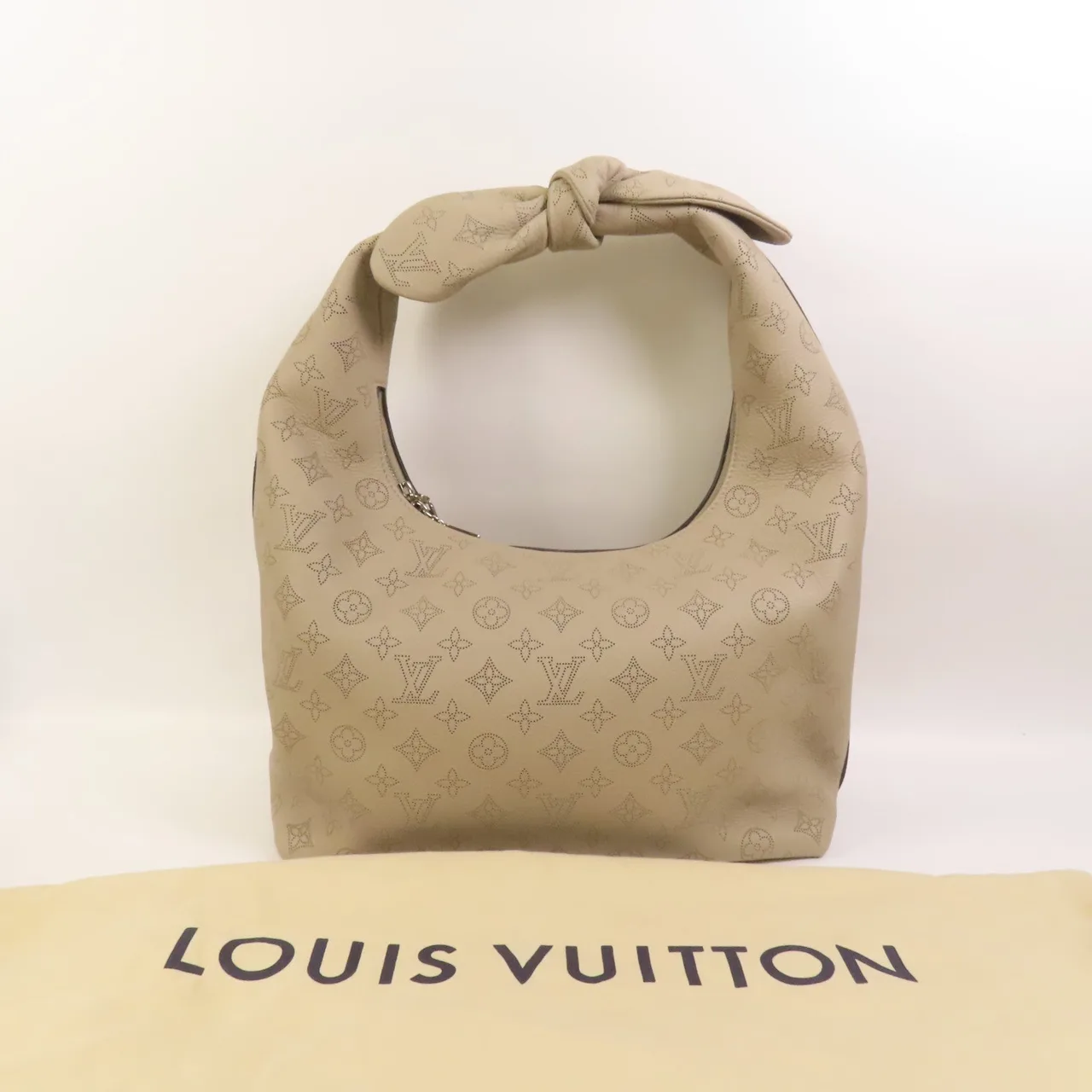 LOUIS VUITTON M20787 肩背包 牛皮 灰色 牛皮 中古品A - 縮圖 9