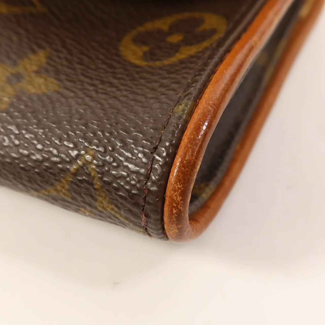 LOUIS VUITTON Pochette Florentine M51855 Shoulder Bag Coated Canvas 棕色 Coated Canvas Rank B - Thumbnail 9