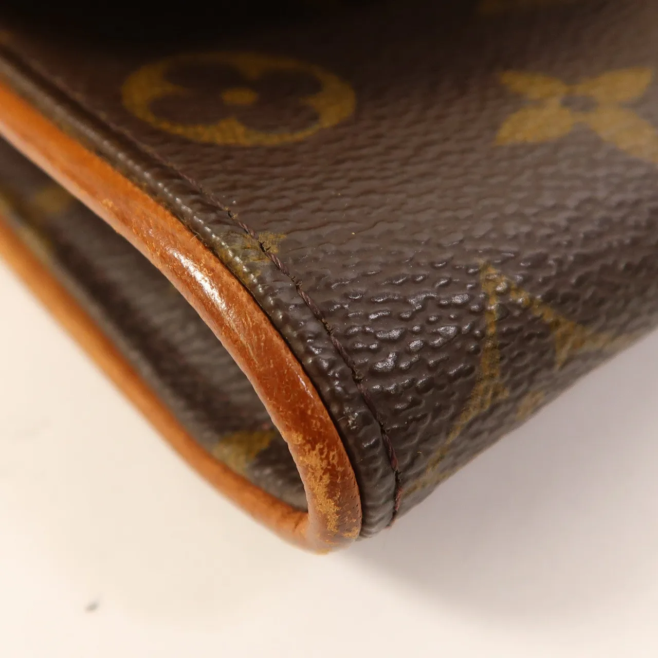 LOUIS VUITTON Pochette Florentine M51855 Shoulder Bag Coated Canvas 棕色 Coated Canvas Rank B - Thumbnail 10