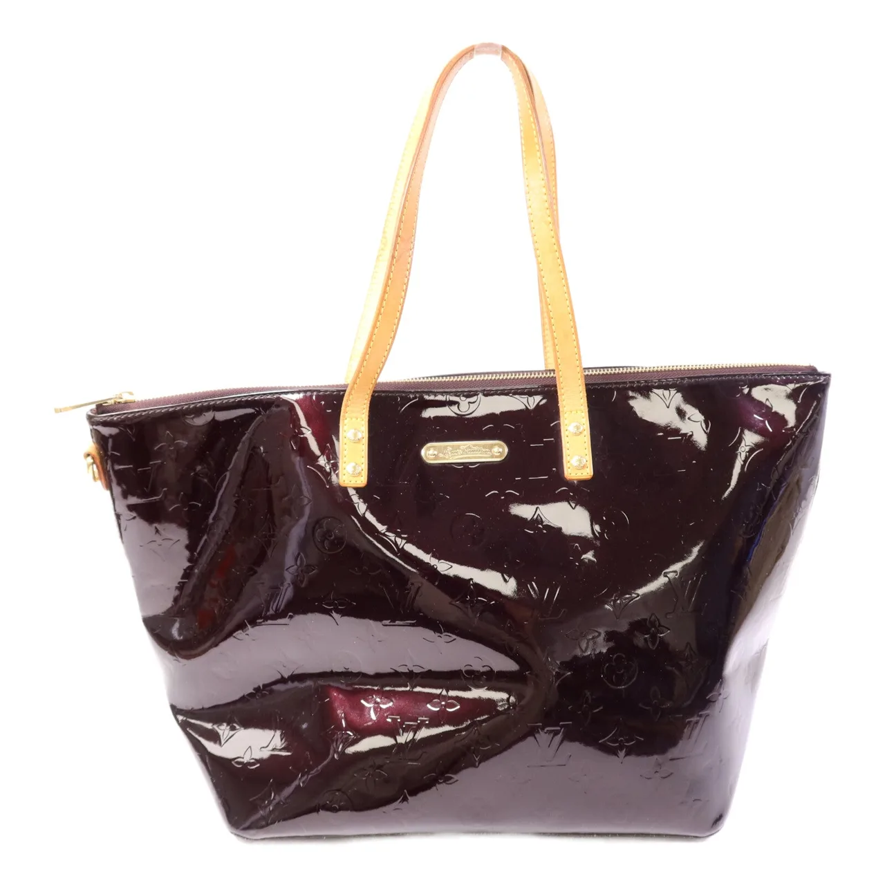 LOUIS VUITTON Bellevue M93589 Handbag enamel 棕色 / Red enamel Rank B - Thumbnail 2