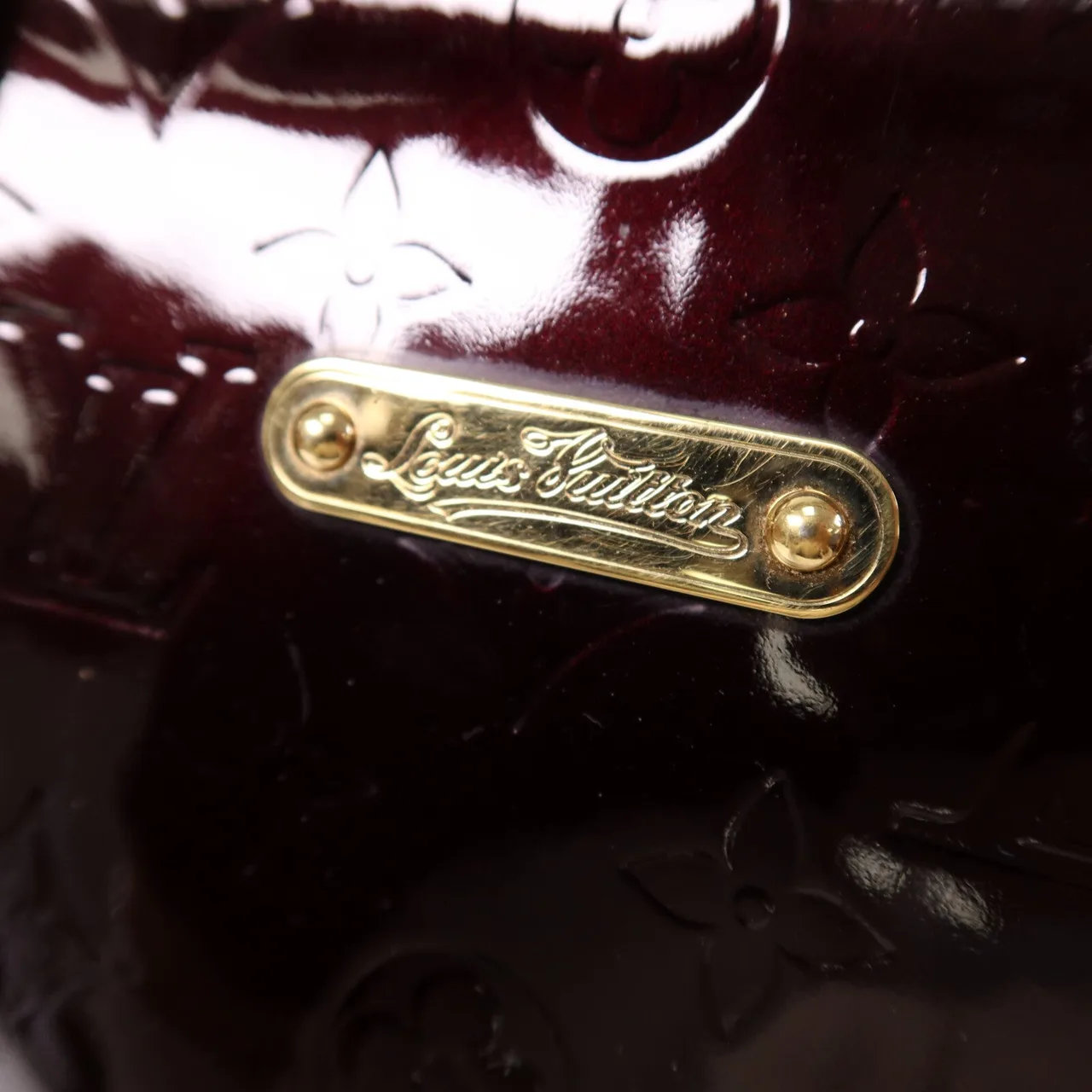 LOUIS VUITTON Bellevue M93589 Handbag enamel 棕色 / Red enamel Rank B - Thumbnail 6