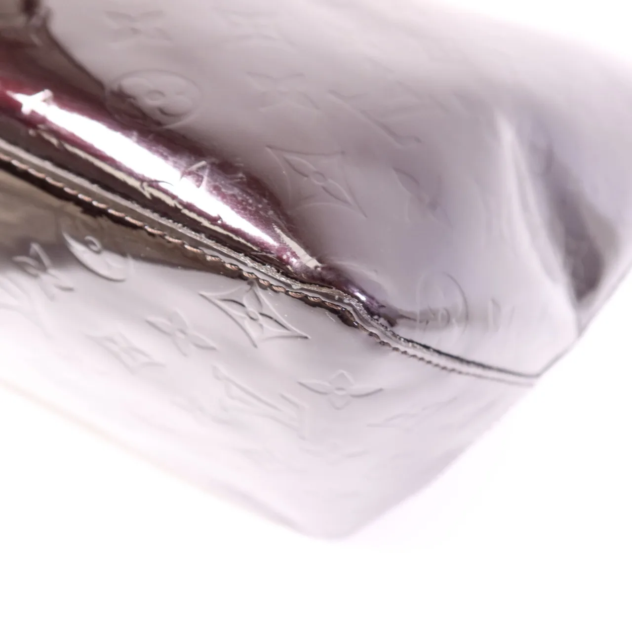 LOUIS VUITTON Bellevue M93589 Handbag enamel 棕色 / Red enamel Rank B - Thumbnail 11