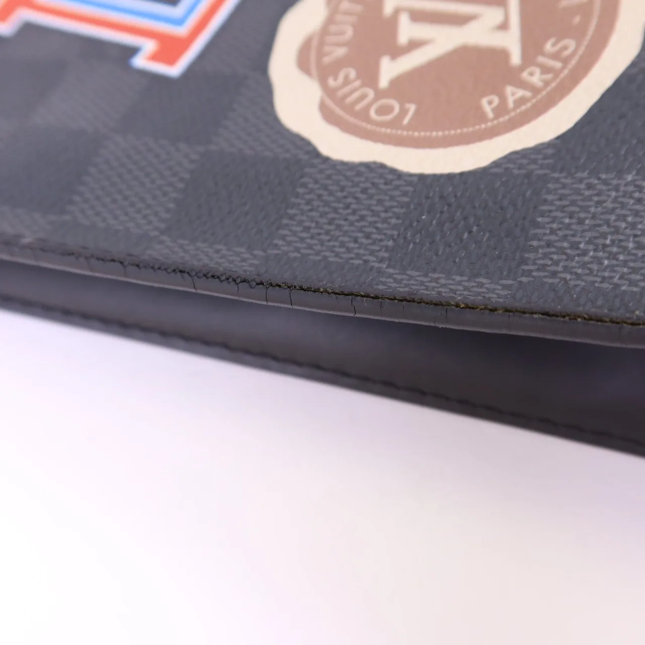 LOUIS VUITTON Pochette Voyage N64442 Clutch Coated Canvas 黑色 Coated Canvas Rank B - Thumbnail 14