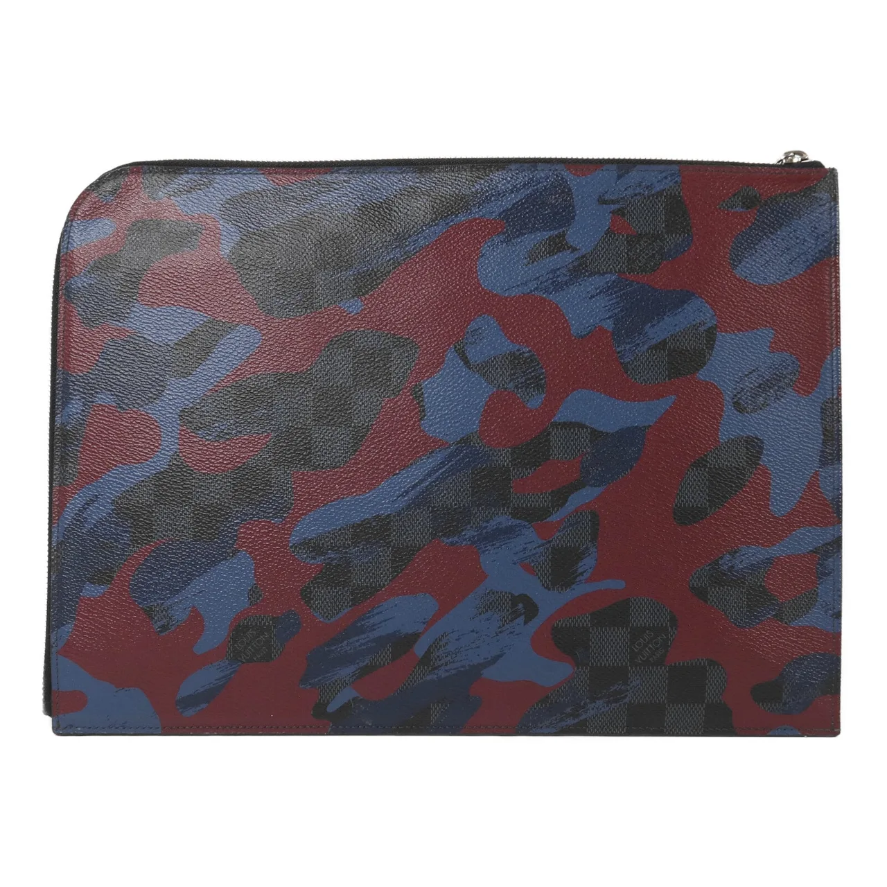 LOUIS VUITTON N63292 Clutch Coated Canvas 黑色 / 紅色 Coated Canvas Rank A - Thumbnail 2