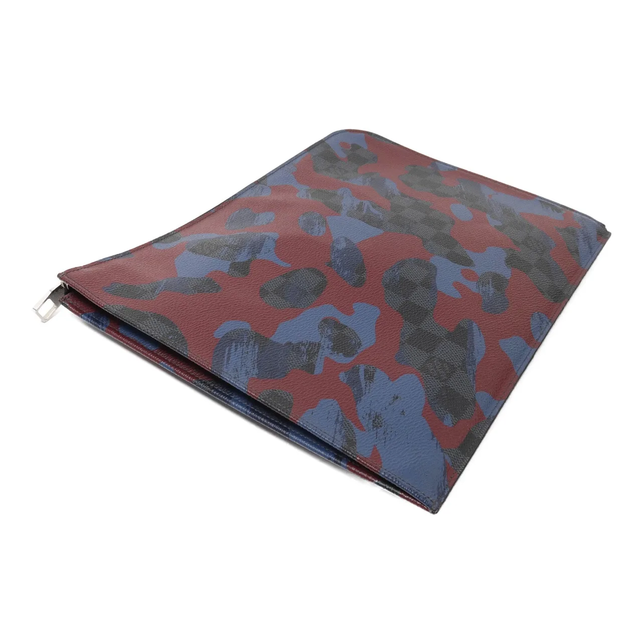 LOUIS VUITTON N63292 Clutch Coated Canvas 黑色 / 紅色 Coated Canvas Rank A - Thumbnail 3