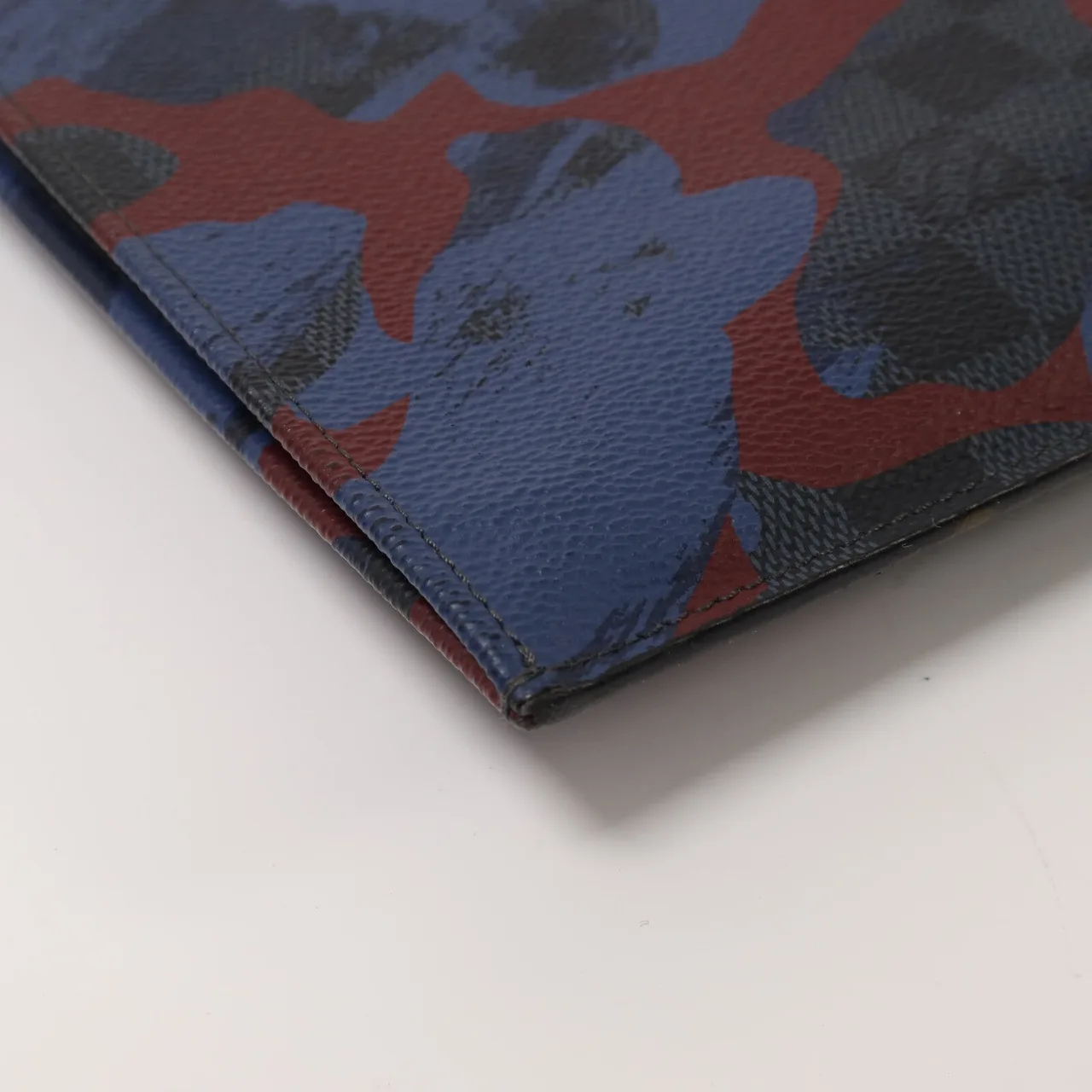 LOUIS VUITTON N63292 Clutch Coated Canvas 黑色 / 紅色 Coated Canvas Rank A - Thumbnail 9