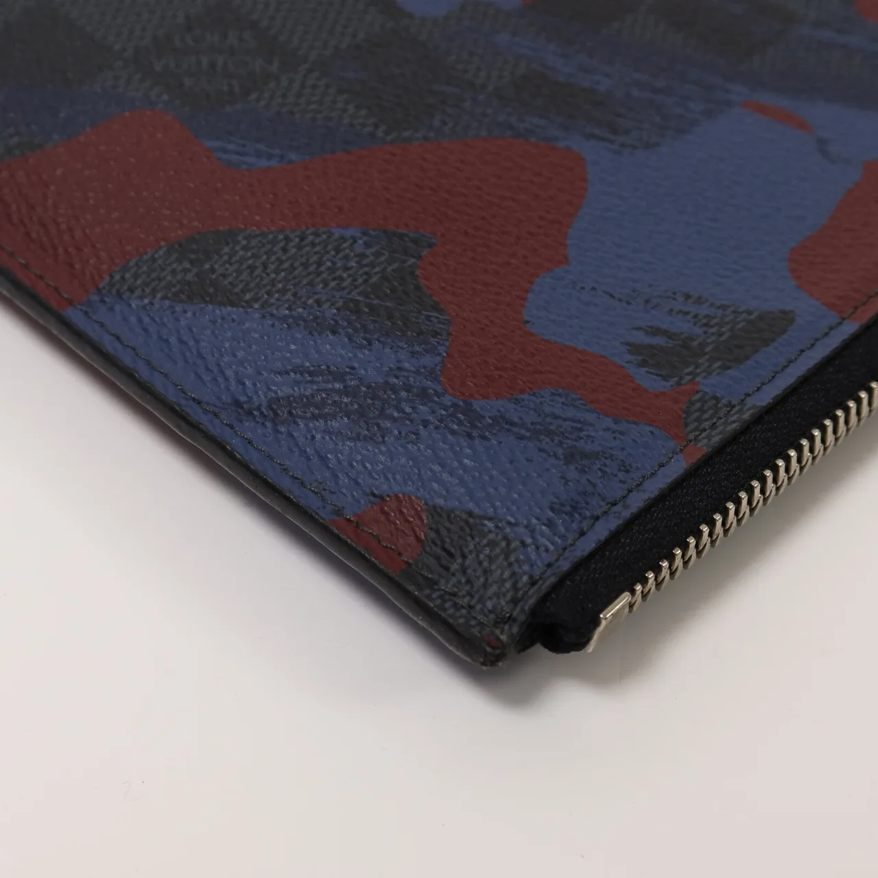 LOUIS VUITTON N63292 Clutch Coated Canvas 黑色 / 紅色 Coated Canvas Rank A - Thumbnail 10