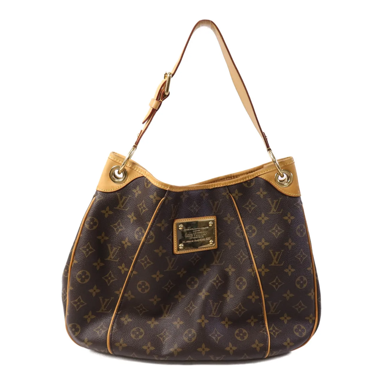 LOUIS VUITTON Galliera M56382 肩背包 塗層帆布 棕色