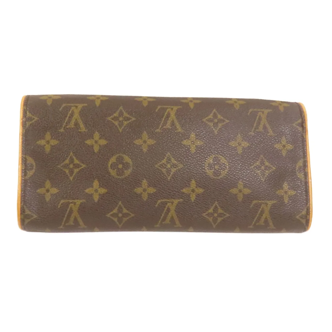 LOUIS VUITTON Pochette Twin M51852 Shoulder Bag Coated Canvas 棕色 Coated Canvas Rank B - Thumbnail 2