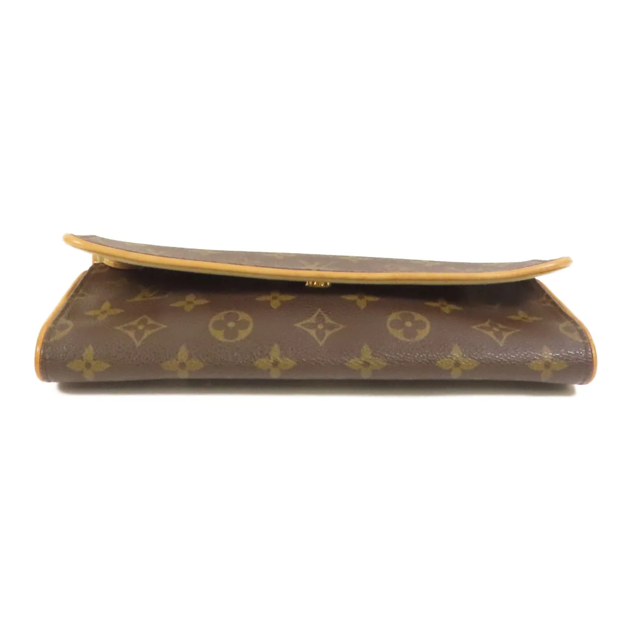 LOUIS VUITTON Pochette Twin M51852 Shoulder Bag Coated Canvas 棕色 Coated Canvas Rank B - Thumbnail 4