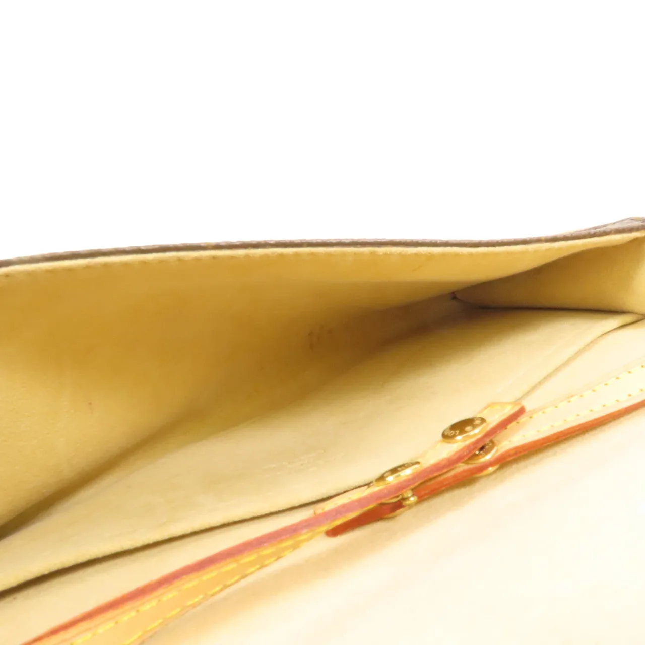 LOUIS VUITTON Pochette Twin M51852 Shoulder Bag Coated Canvas 棕色 Coated Canvas Rank B - Thumbnail 6