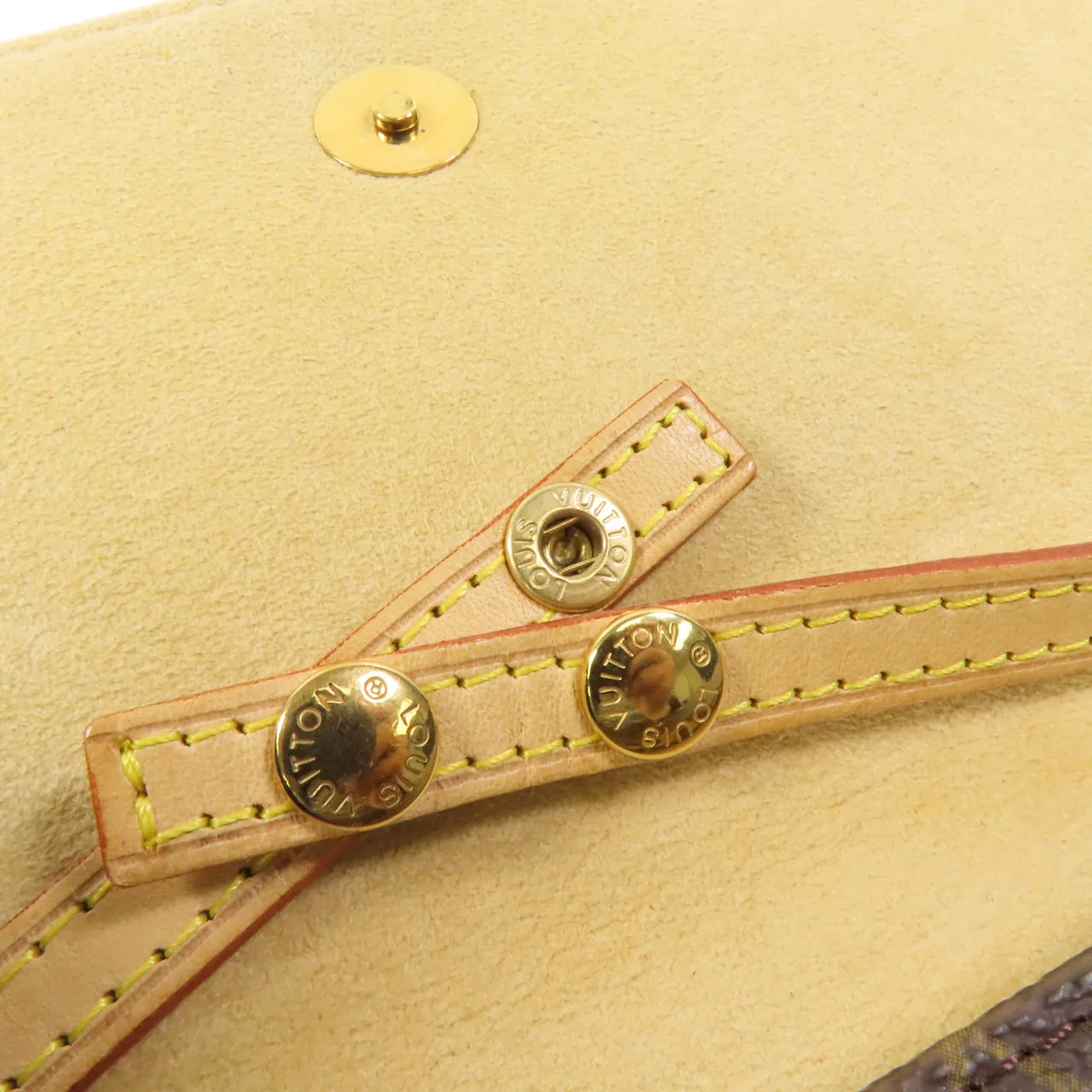 LOUIS VUITTON Pochette Twin M51852 Shoulder Bag Coated Canvas 棕色 Coated Canvas Rank B - Thumbnail 7