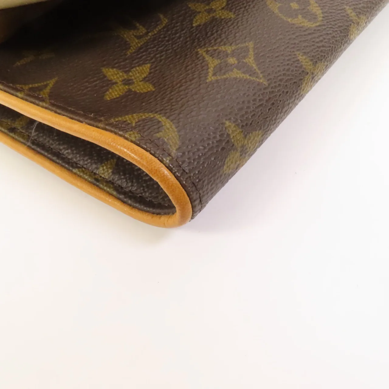 LOUIS VUITTON Pochette Twin M51852 Shoulder Bag Coated Canvas 棕色 Coated Canvas Rank B - Thumbnail 10