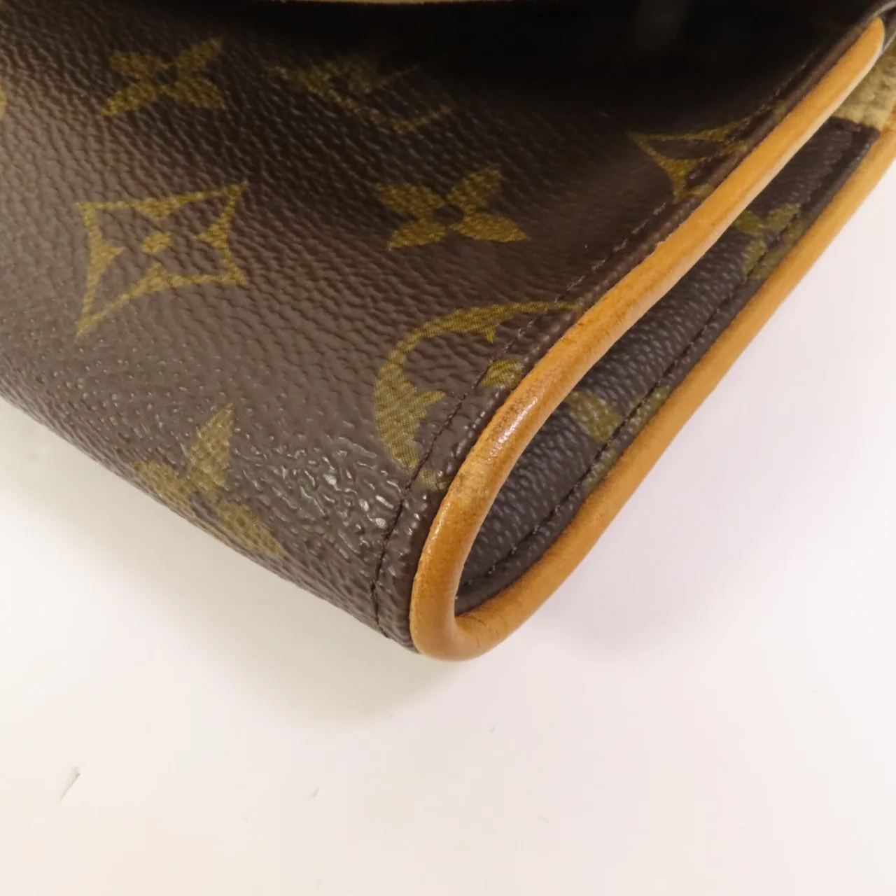 LOUIS VUITTON Pochette Twin M51852 Shoulder Bag Coated Canvas 棕色 Coated Canvas Rank B - Thumbnail 11