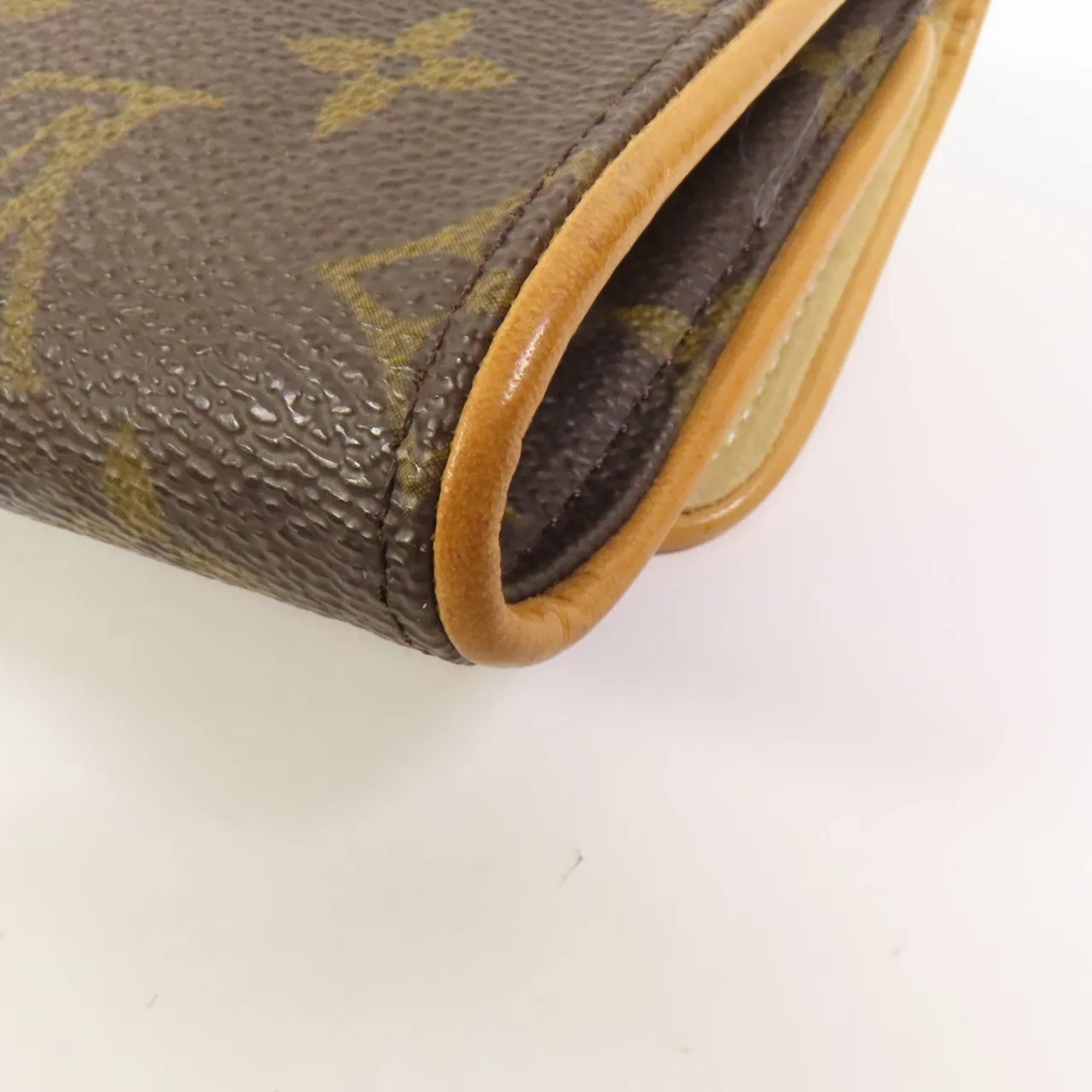 LOUIS VUITTON Pochette Twin M51852 Shoulder Bag Coated Canvas 棕色 Coated Canvas Rank B - Thumbnail 13