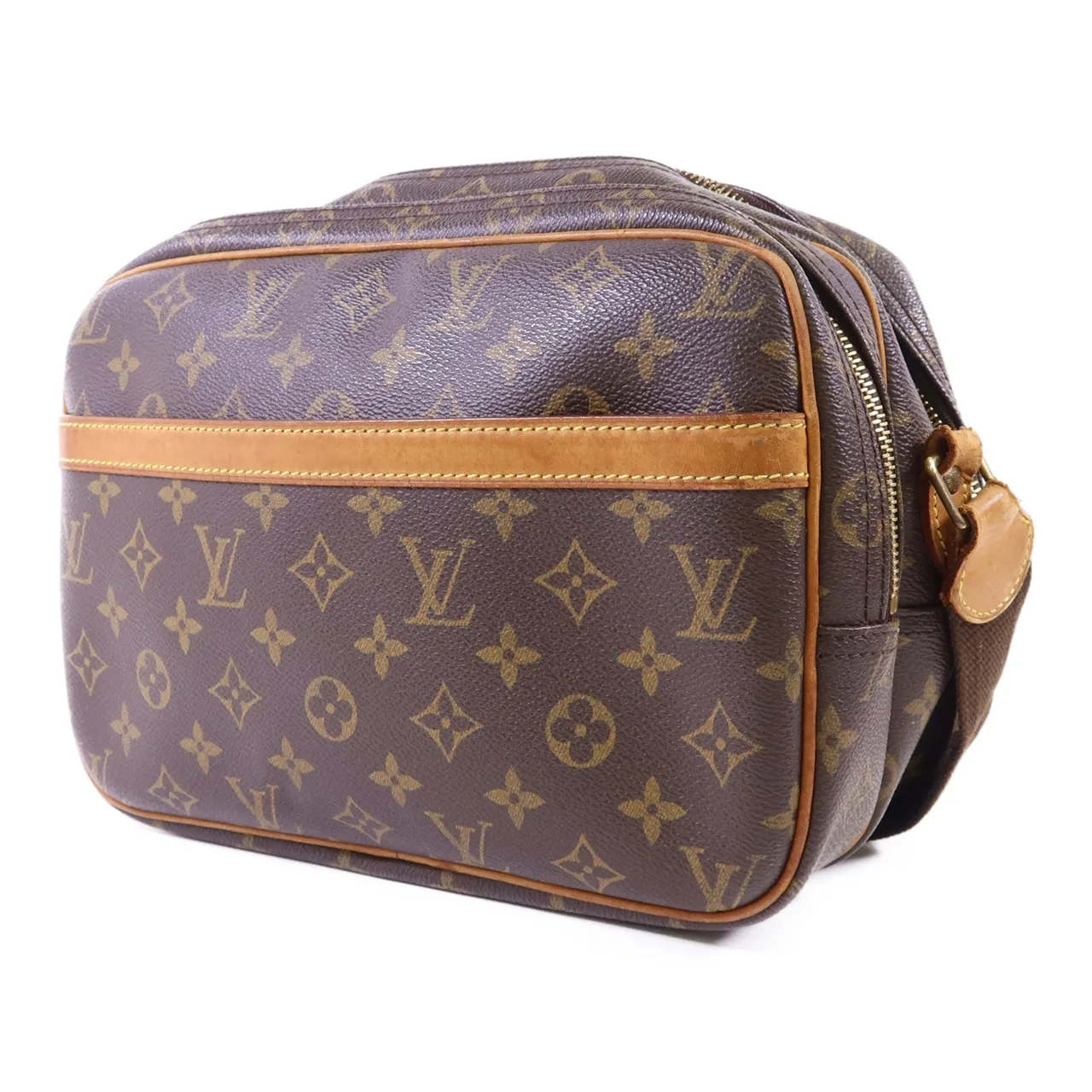 LOUIS VUITTON Reporter M45254 肩背包 塗層帆布 棕色 塗層帆布 中古品B - 縮圖 3