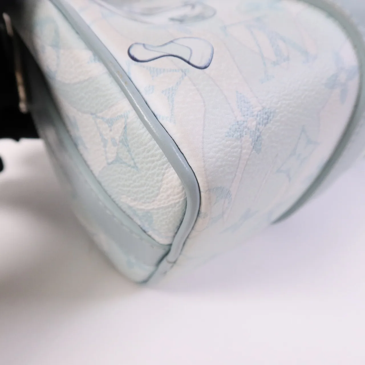 LOUIS VUITTON Keepall M22527 2-Way Bag Coated Canvas 藍色 / 白色 / Blue Coated Canvas Rank A - Thumbnail 13