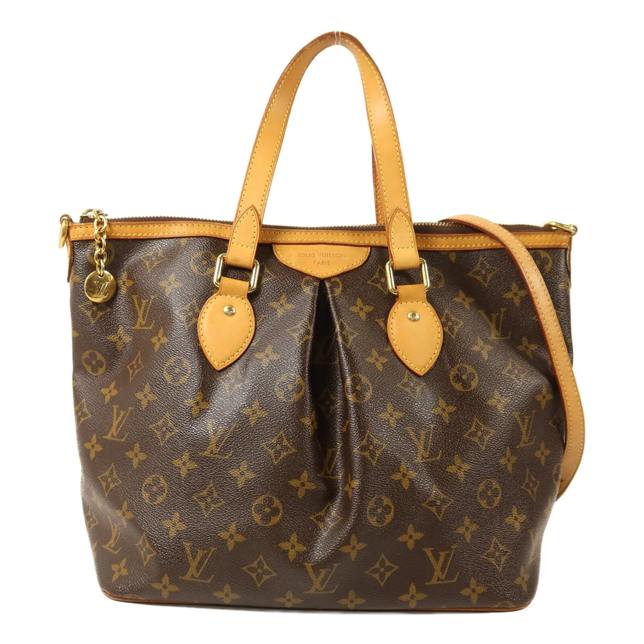 LOUIS VUITTON Palermo M40145 2-Way Bag Coated Canvas 棕色 / Brown