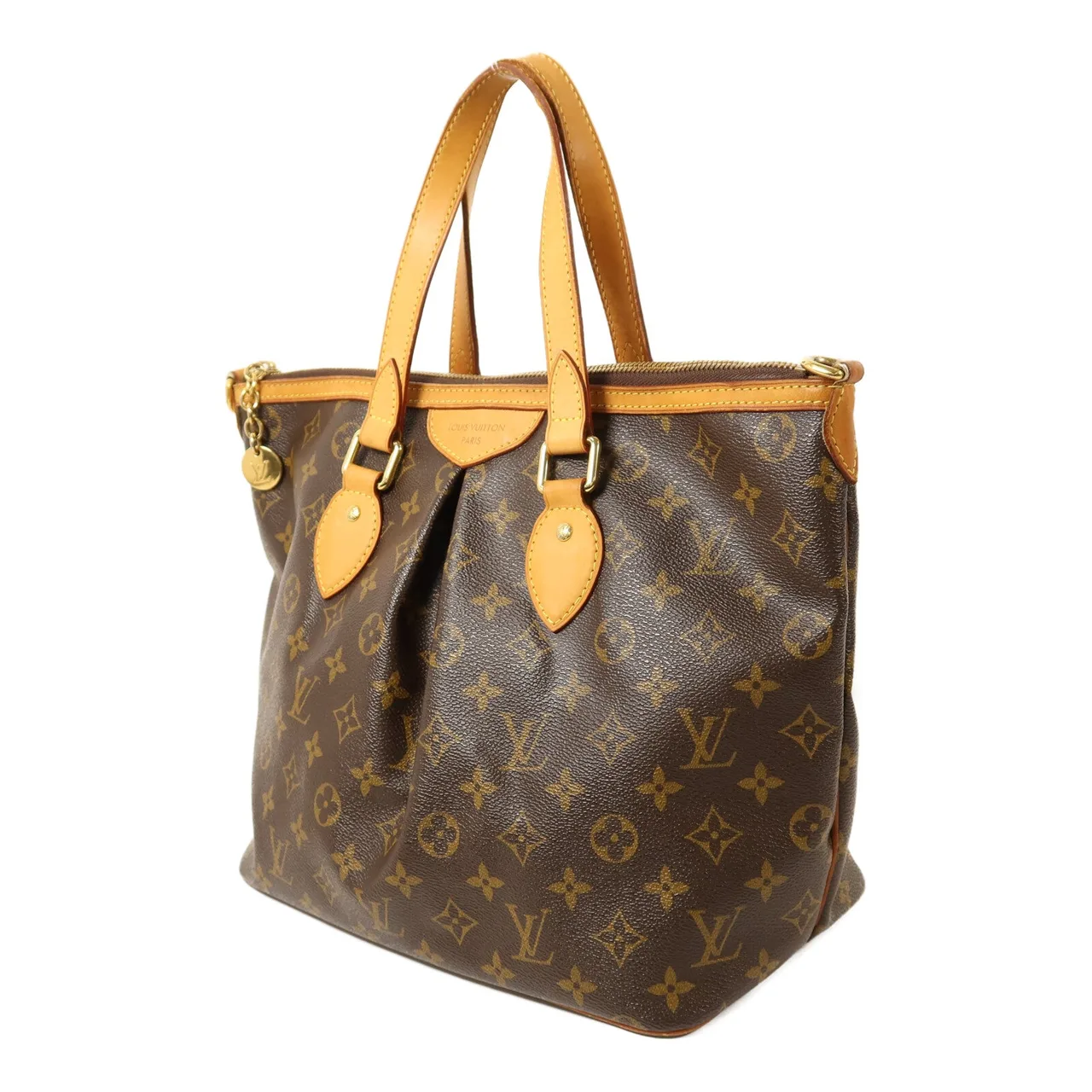 LOUIS VUITTON Palermo M40145 2-Way Bag Coated Canvas 棕色 / Brown Coated Canvas Rank B - Thumbnail 3