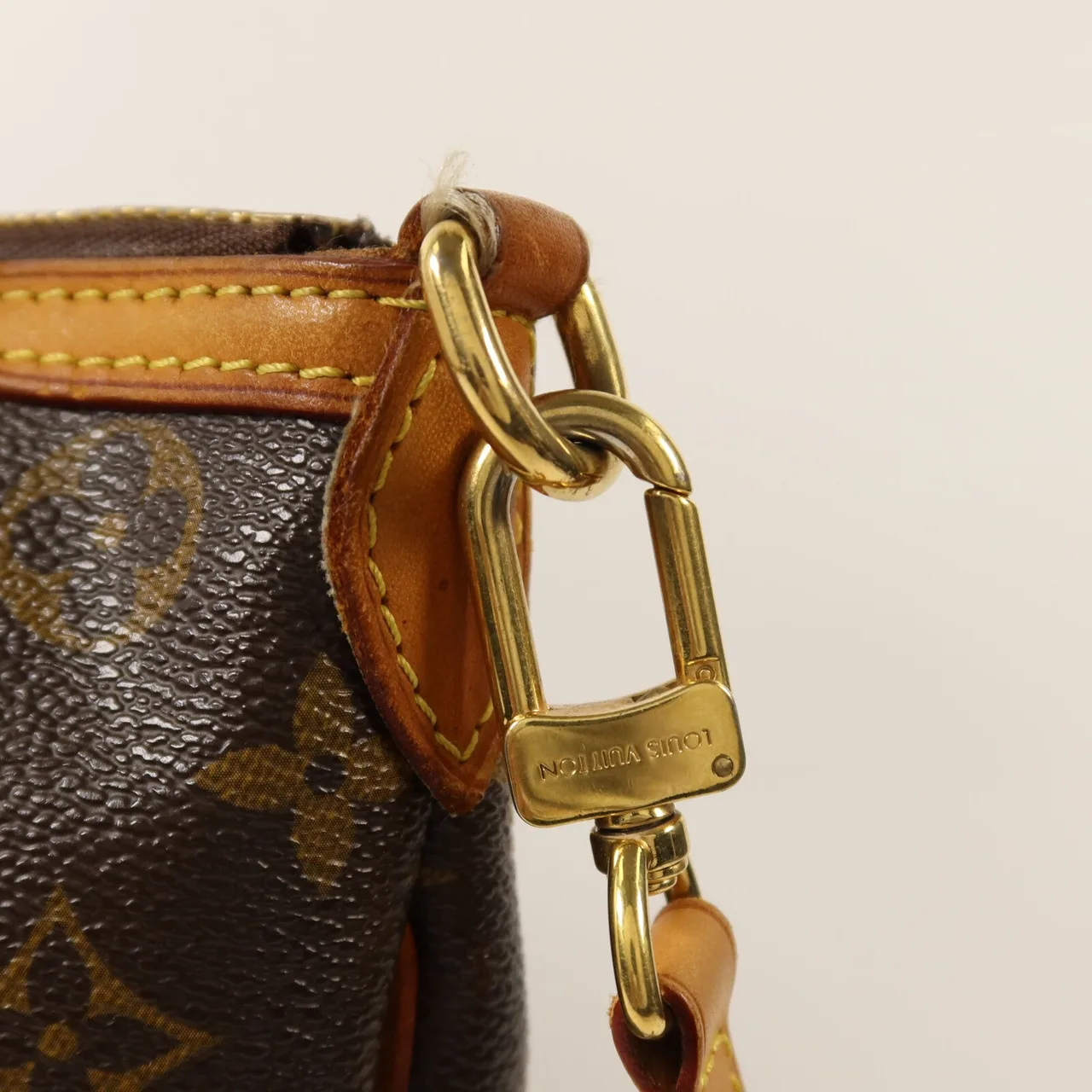 LOUIS VUITTON Palermo M40145 2-Way Bag Coated Canvas 棕色 / Brown Coated Canvas Rank B - Thumbnail 10