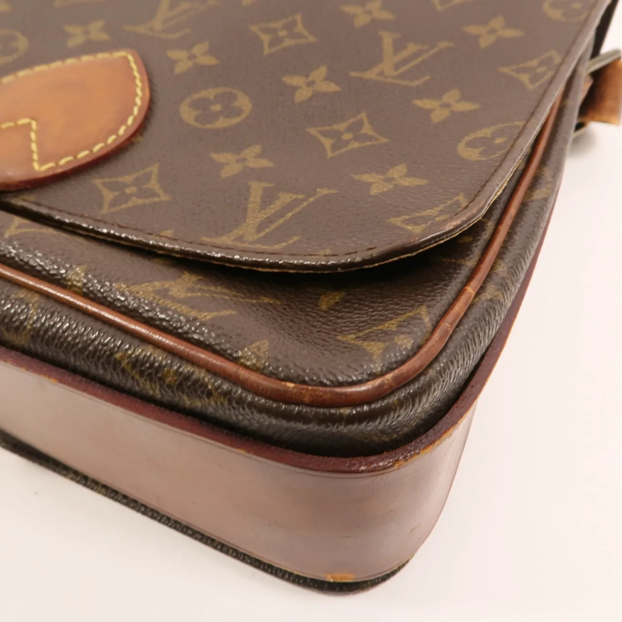 LOUIS VUITTON Cartouchiere M51252 Shoulder Bag Coated Canvas 棕色 Coated Canvas Rank C - Thumbnail 9