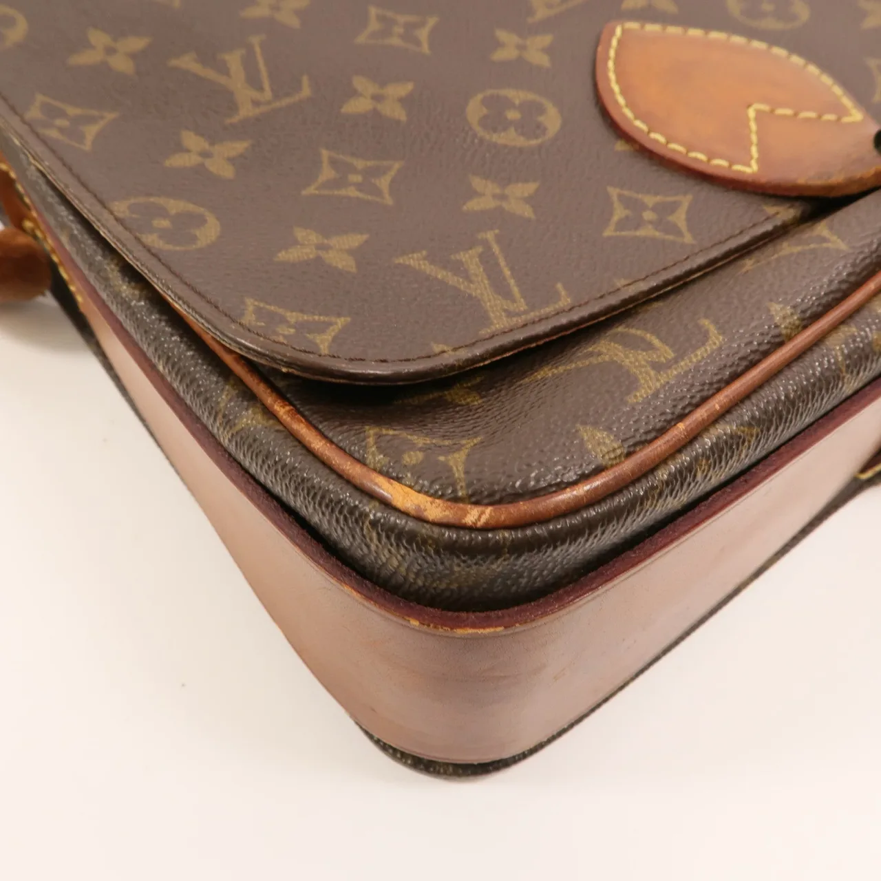 LOUIS VUITTON Cartouchiere M51252 Shoulder Bag Coated Canvas 棕色 Coated Canvas Rank C - Thumbnail 10
