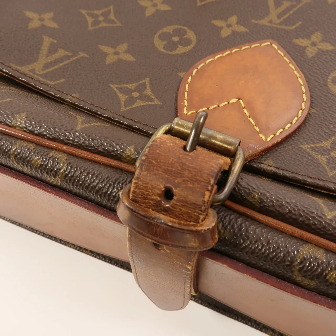 LOUIS VUITTON Cartouchiere M51252 Shoulder Bag Coated Canvas 棕色 Coated Canvas Rank C - Thumbnail 13