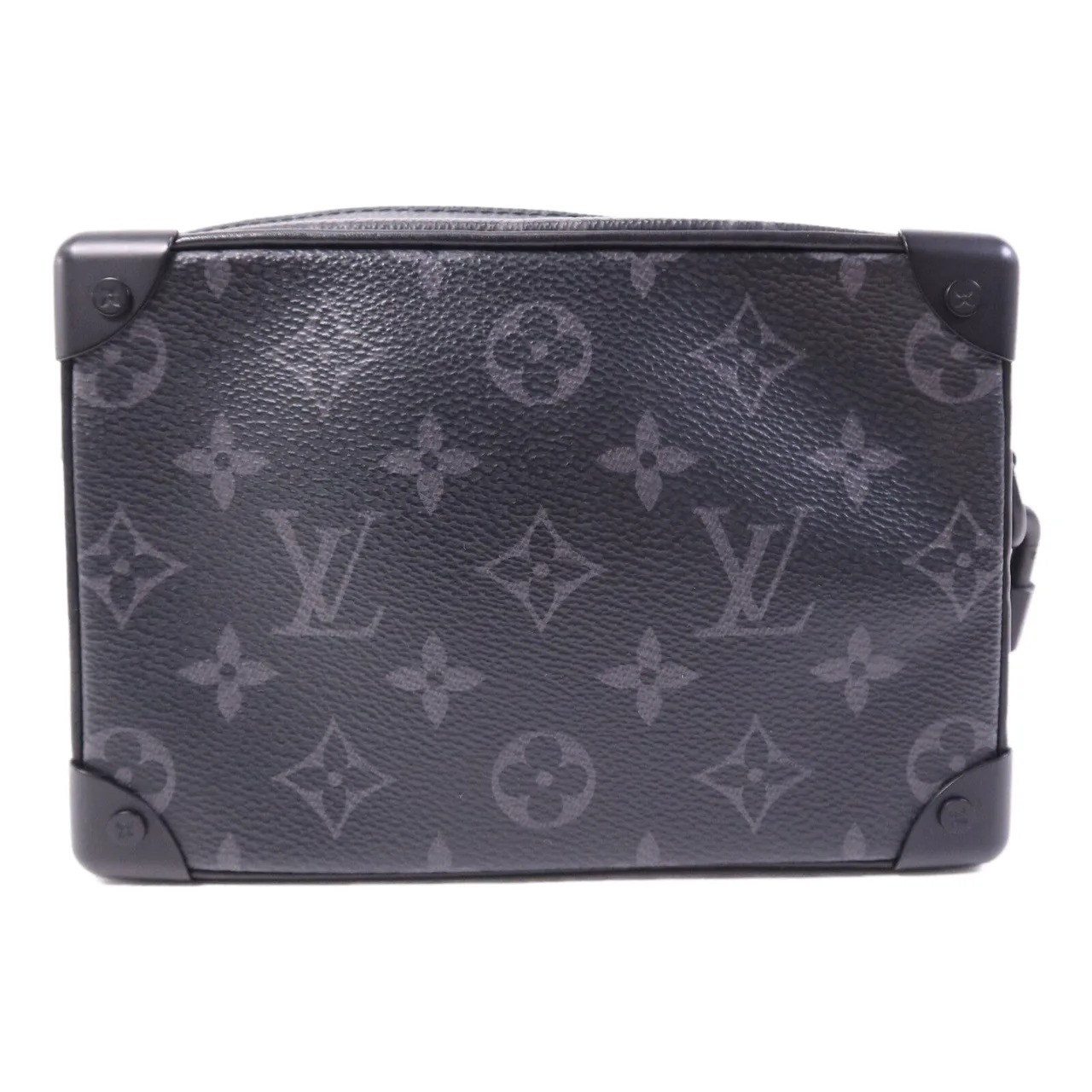 LOUIS VUITTON Soft Trunk M44735 Shoulder Bag Coated Canvas 黑色 / Black Coated Canvas Rank B - Thumbnail 2